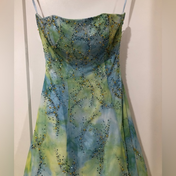 Unique Watercolor Prom Dress - Picture 2 of 6